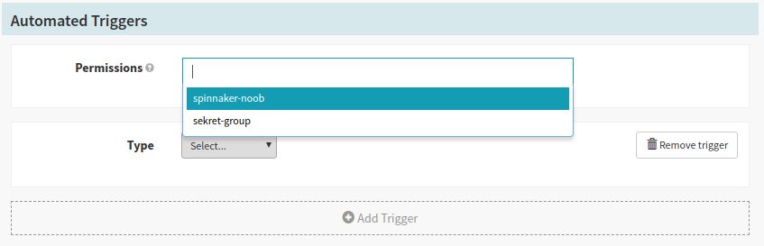 permissions selector from pipeline config in Deck