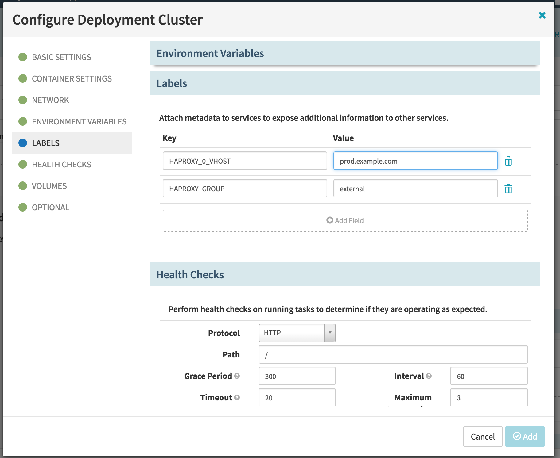 Change the label so that marathon-lb will route traffic from our prod vhost to instances in this server group